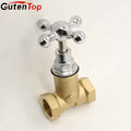 Gutentop Brass Stop Valve Globe Valve/Stopcock For Water And Star Handle
